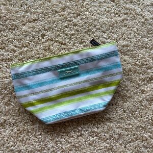 Scout Crown Jewels Makeup Bag Lake Lively Stripe Small Cosmetic Pouch NWT